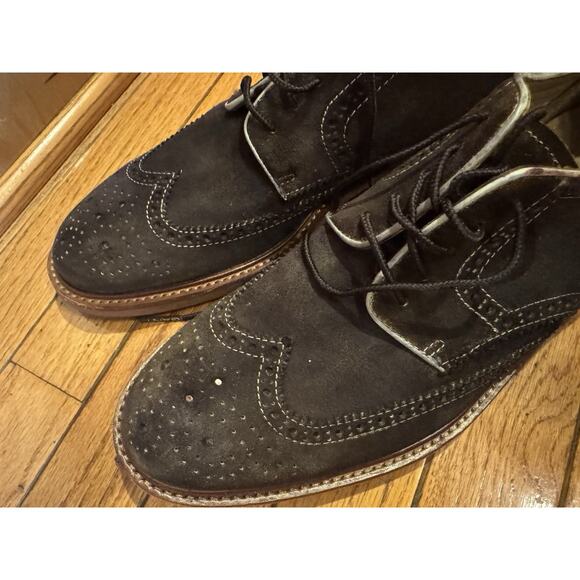 Trask Men’s 10.5 Wingtip Suede Oxford Brown Casual Dress Shoes 11M (men800 main image 7